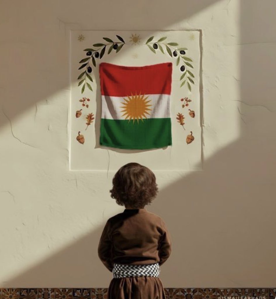 hala265059's tweet photo. ستكبر يا بُني على حلم دولة كوردستان والتي ستصبح واقع 💛💚🌞❤️ https://t.co/dknhuyUolO