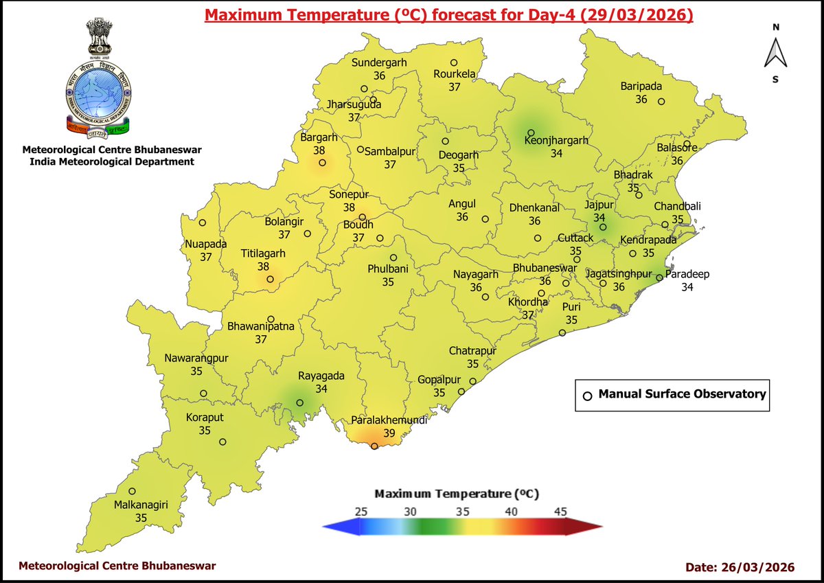 Meteorological Centre, Bhubaneswar tweet media