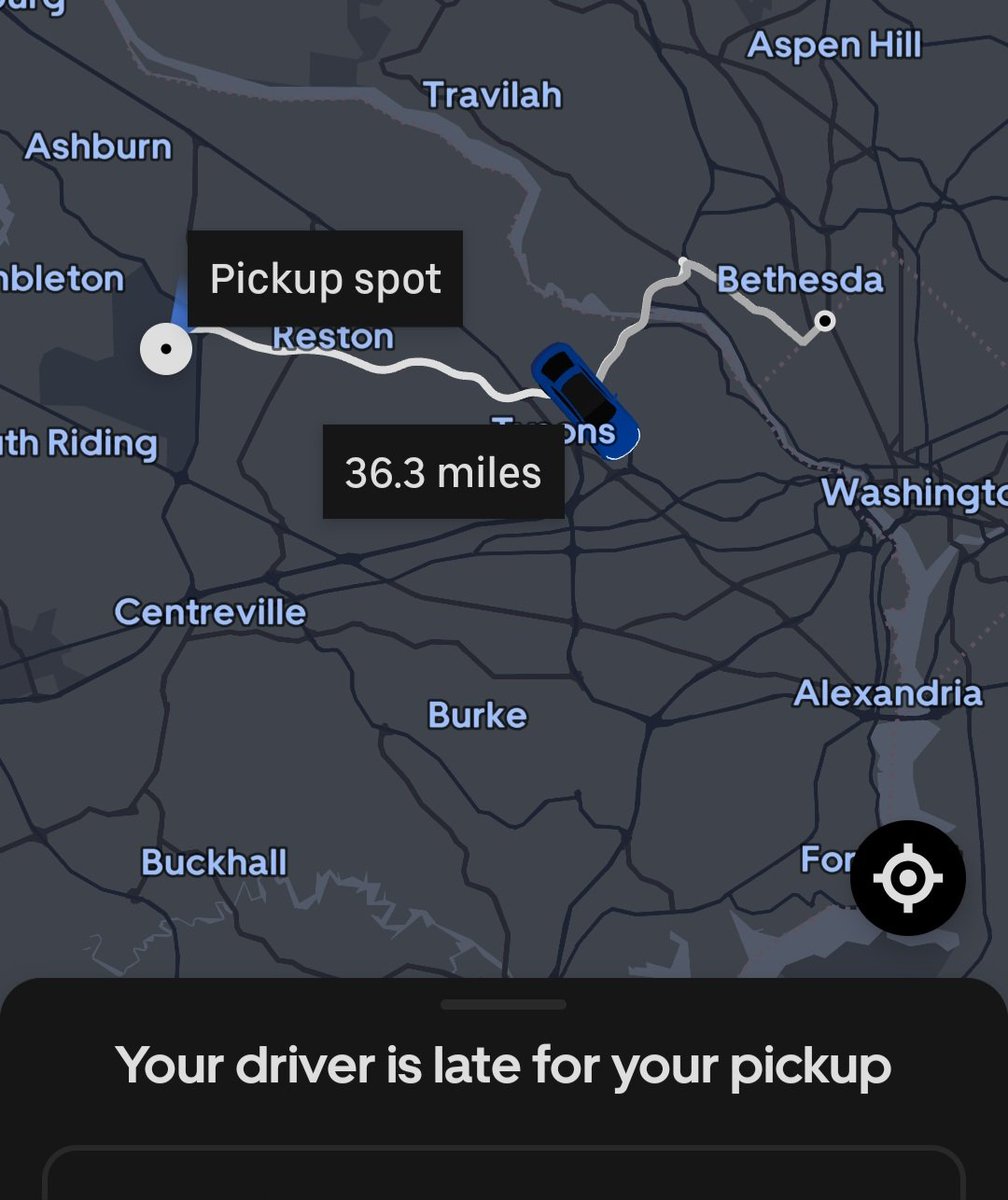 Sean_W_'s tweet photo. Nice @uber. Driver says hes on his way to the airport and I get to wait an hour for him. https://t.co/AGsresv48z