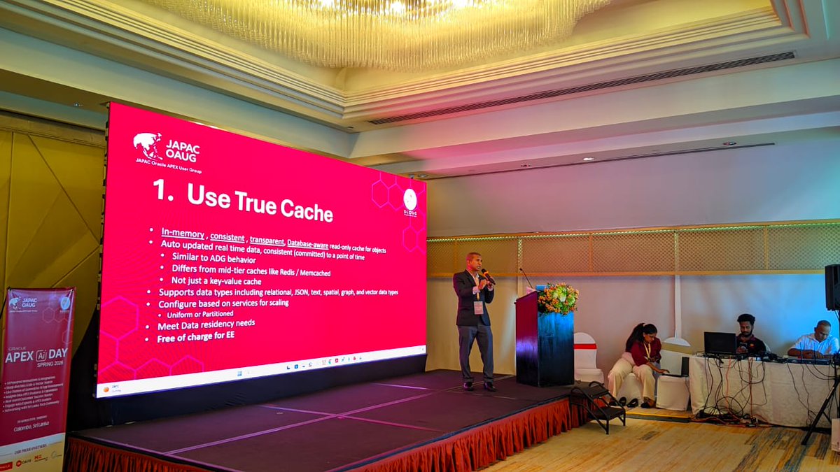 JAPAC_OAUG's tweet photo. “Oracle AI DB Highlights for Developers” by Gayan Lokumanna 🚀

Key insights into AI-powered database capabilities for developers.

#Oracle #OrclAPEX #OracleACE #OracleCloud #OracleDatabase #JAPACOAUG #SLOUG #INOAUG #OCI #Colombo #Srilanka #LowCode #GenAI #AI #DeveloperCommunity https://t.co/YKz1Mh0oBx