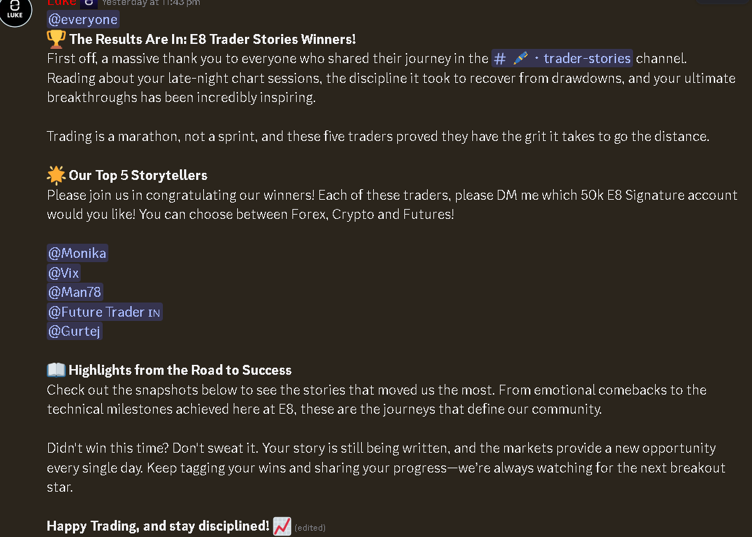 E8 Markets tweet media
