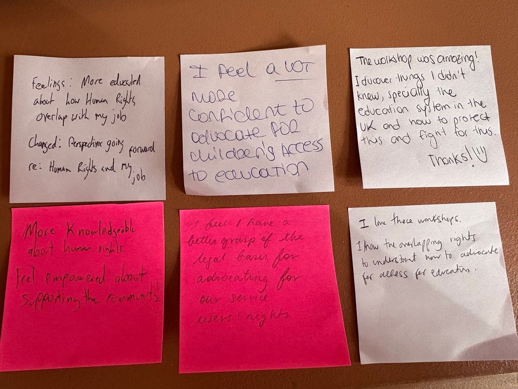BIHRhumanrights's tweet photo. Yesterday we delivered a workshop with @IRMOLondon on the right to education, supporting caseworkers in South London to challenge decisions affecting children &amp; families.

We covered SEND, access barriers, NRPF, and the real impact of exclusion on young people’s futures. https://t.co/04mA2rwZVL