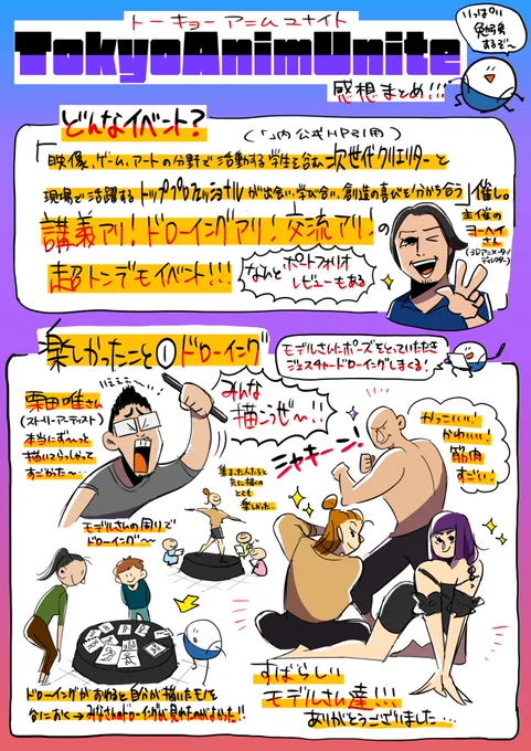 去年もめちゃくちゃ楽しいイベントでした👍👍👍気になる方は是非〜〜👀☀️
#TokyoAnimUnite 
