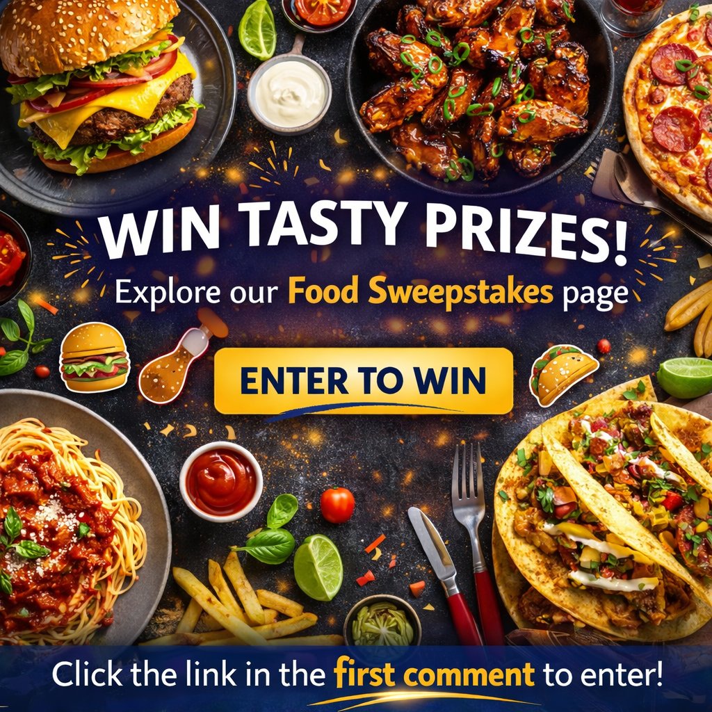 SweepsAdvantage's tweet image. 🥘 🍲 Feeling hungry for prizes? Comment FOOD and click the link in the first comment to explore our food sweepstakes and giveaways.

 #sweepstakes #giveaways #contests #entertowin