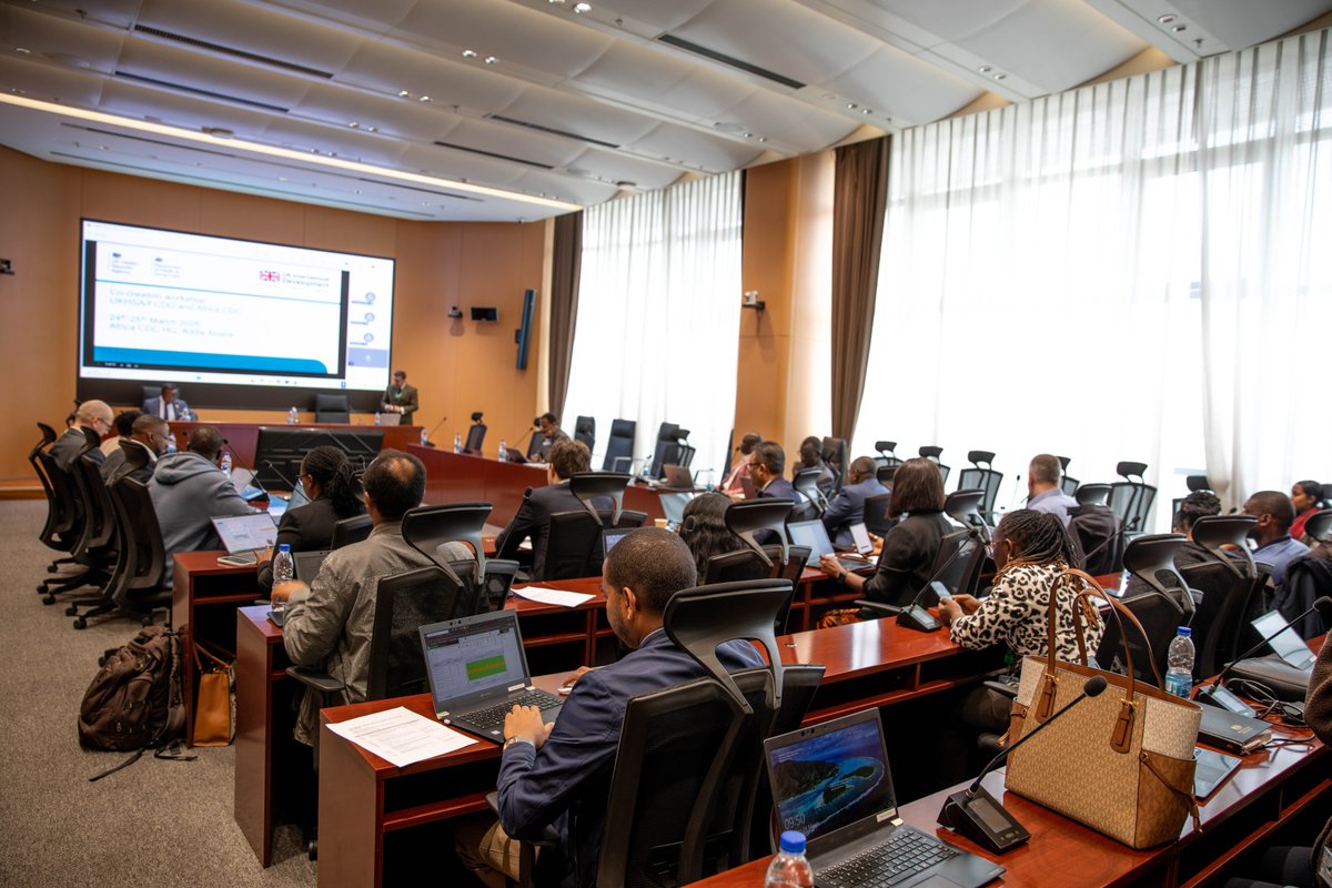 AfricaCDC's tweet photo. Africa CDC and UK Health Security Agency IHR SP teams have started a two-day co-creation and planning workshop in Addis Ababa to shape a shared vision for 2026–2029.

Experts from Africa CDC, @UKHSA, and partners including Foreign, Commonwealth & Development Office (@FCDOGovUK) are working together to plan priority activities on emergency preparedness, workforce development, surveillance, laboratories, and risk communication.

The goal is to strengthen collaboration across continental, regional, and country levels and improve the implementation of the International Health Regulations (IHR) for better preparedness and response to public health emergencies.