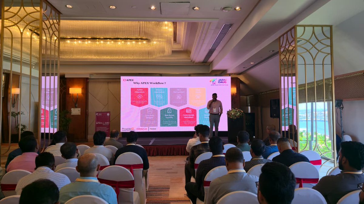 JAPAC_OAUG's tweet photo. “Streamlining Business Processes with Oracle APEX Workflows” by Niwin Nicho 🚀

Simplifying and optimizing processes with APEX workflows.

#Oracle #OrclAPEX #OracleACE #OracleCloud #OracleDatabase #JAPACOAUG #SLOUG #INOAUG #OCI #Colombo #Srilanka #LowCode #GenAI #AI https://t.co/JTJtYQMtmu