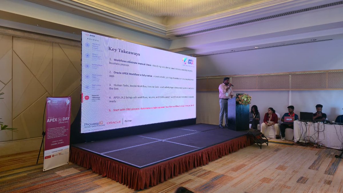 JAPAC_OAUG's tweet photo. “Streamlining Business Processes with Oracle APEX Workflows” by Niwin Nicho 🚀

Simplifying and optimizing processes with APEX workflows.

#Oracle #OrclAPEX #OracleACE #OracleCloud #OracleDatabase #JAPACOAUG #SLOUG #INOAUG #OCI #Colombo #Srilanka #LowCode #GenAI #AI https://t.co/JTJtYQMtmu