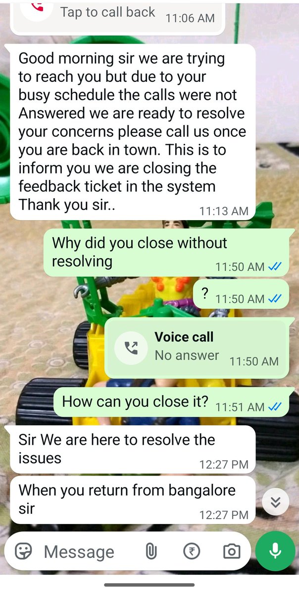 sumanDP3's tweet photo. @18002096006 @snatanibharati Neon service ashoknagar in Hyderabad just closed the ticket without solving my issue https://t.co/YHDgttvEyX