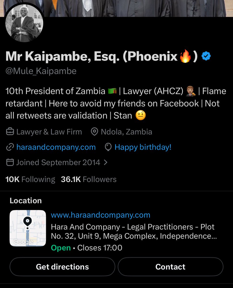 Mr Kaipambe, Esq. (Phoenix🔥) tweet media