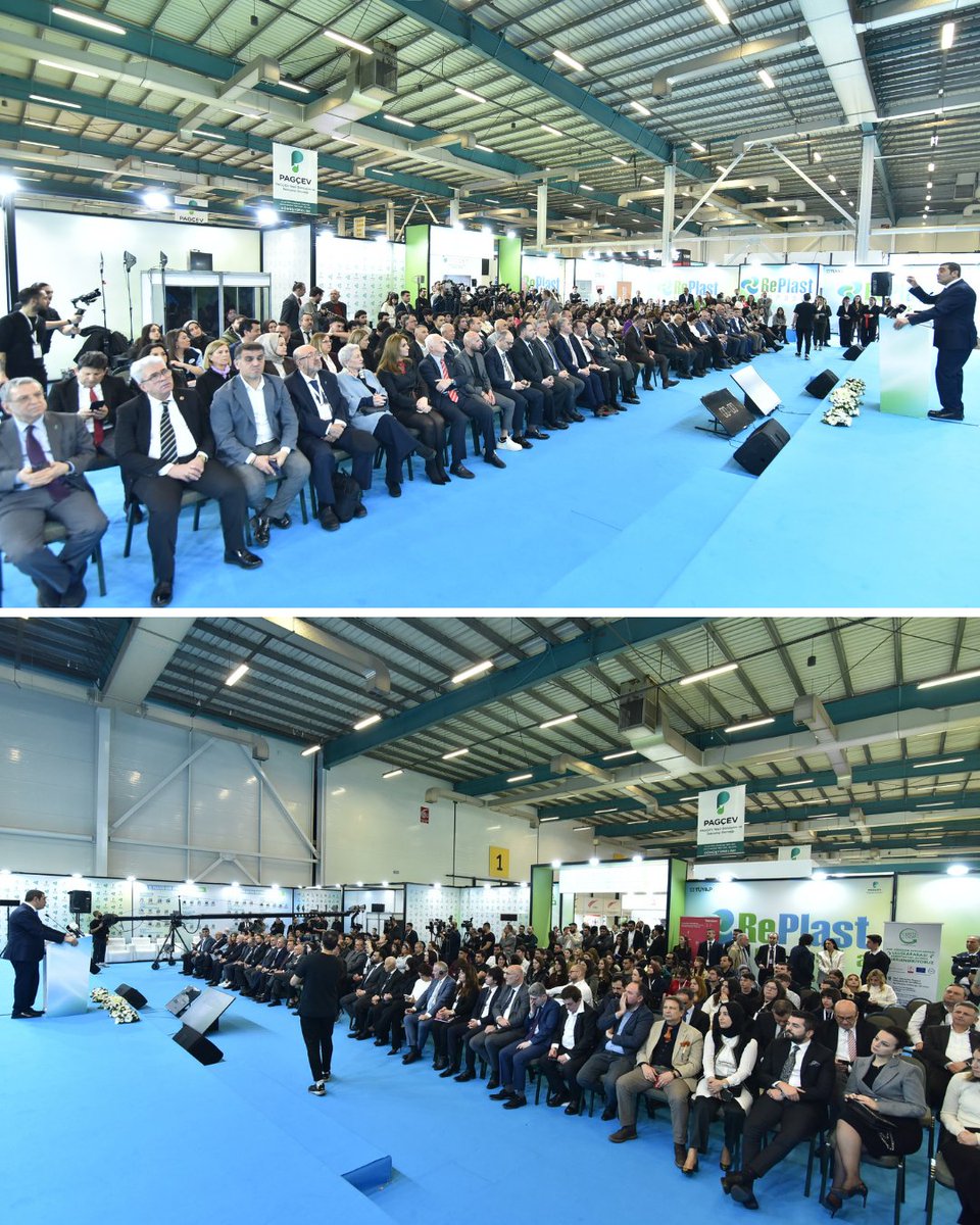 PAGEV1989's tweet photo. 3. RePlast Eurasia Plastik ve Elyaf Geri Dönüşüm Teknolojileri ve Ham Maddeleri Fuarı’nın açılışı gerçekleştirildi. https://t.co/Ur1g4i6Bae