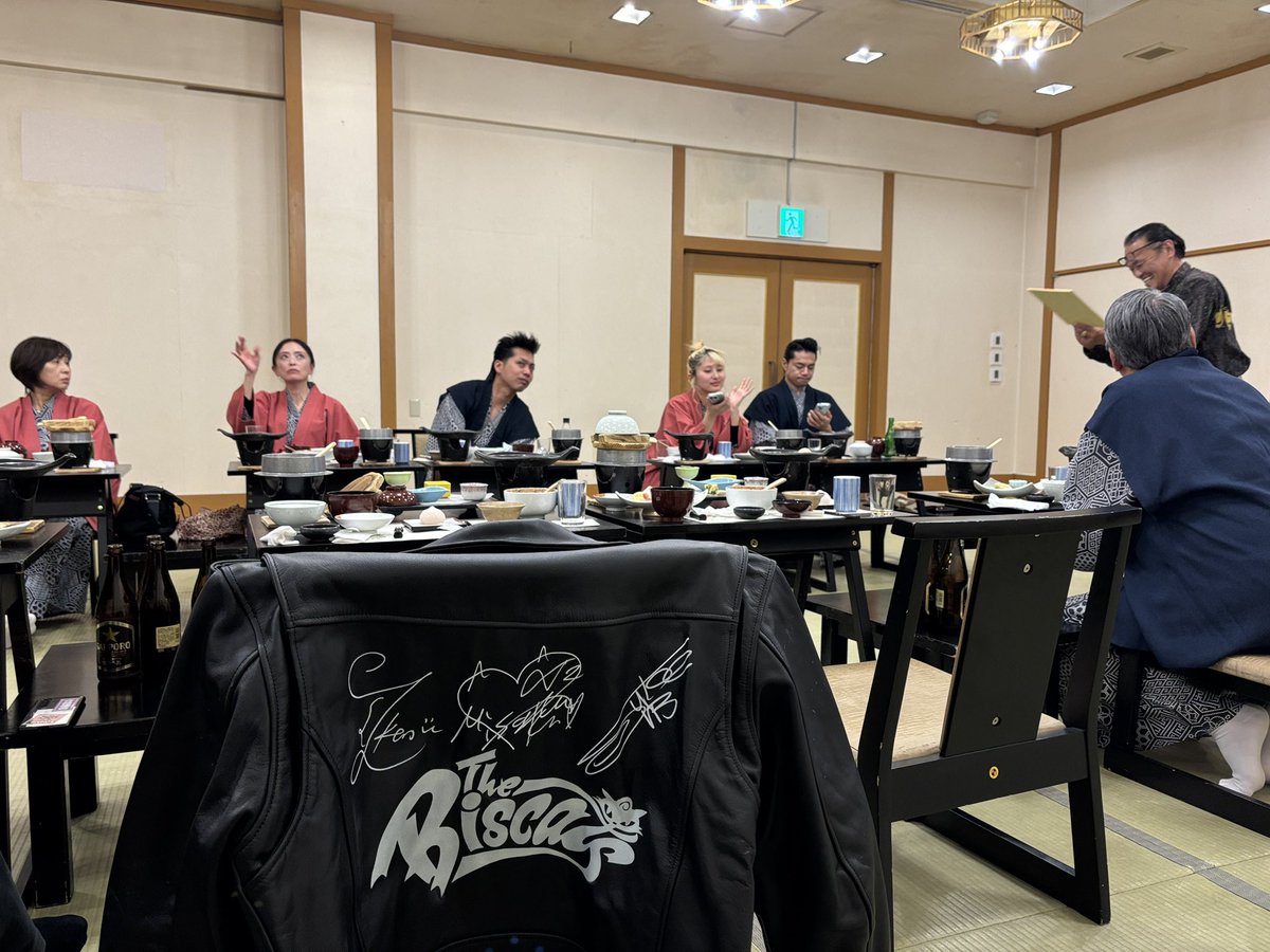 その節は大変お世話になりました。
宴会も翌日のライブも最高でした！
また伊香保温泉♨️へ是非！
#ビスキャッツ #thebiscats #伊香保温泉 #thanx