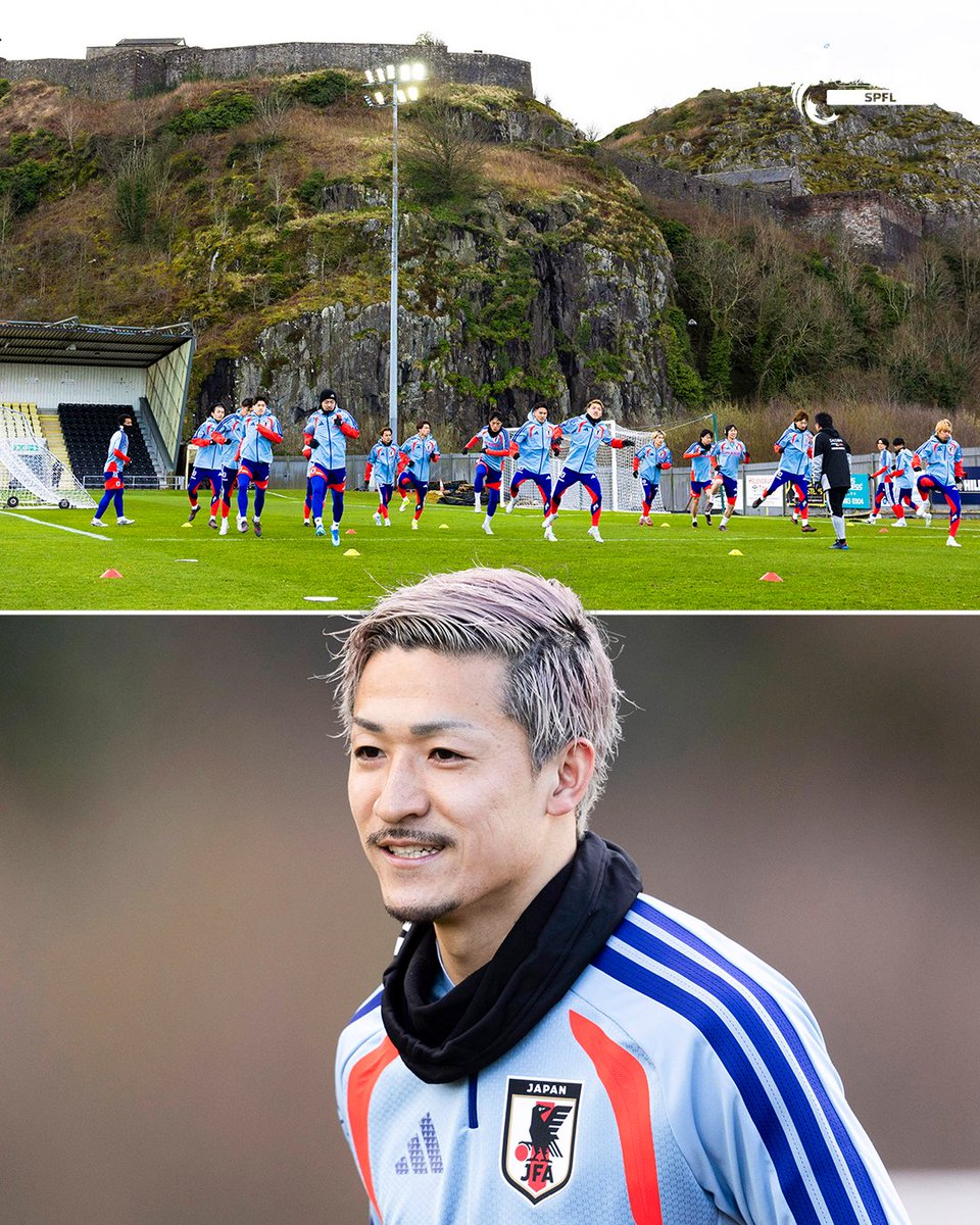 Daizen ➡️ Dumbarton 👀

The Japanese national team have been training at The Rock, preparing for Saturday's meeting with Scotland! 🏴󠁧󠁢󠁳󠁣󠁴󠁿🇯🇵