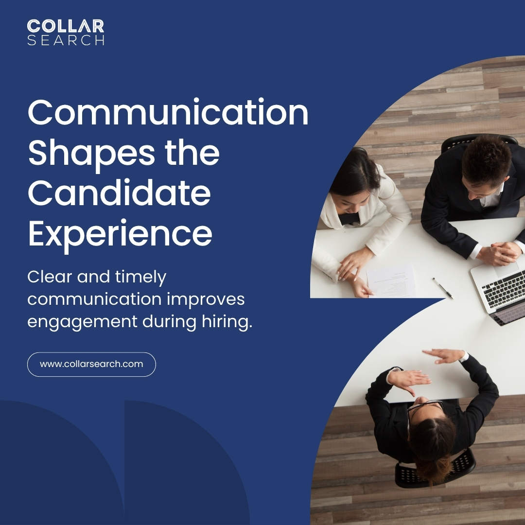 CollarSearch's tweet photo. Recruitment involves countless interactions between candidates and organizations.

Yet communication gaps remain one of the biggest hiring challenges.

#CandidateExperience #TalentEngagement #RecruitmentLeadership #HiringStrategy #CollarSearch https://t.co/SXAPMVhvIJ