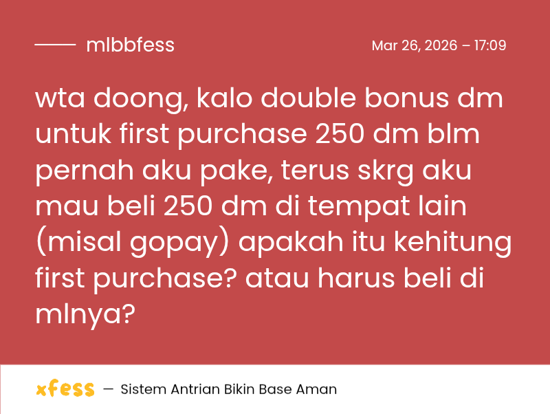 Mobile Legends Menfess tweet media