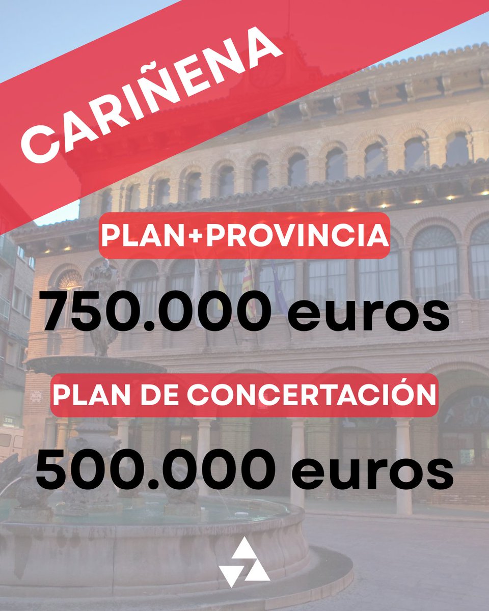 DPZaragoza's tweet image. 🔺#Cariñena 

🟥Plan ➕ Provincia 7️⃣5️⃣0️⃣.0️⃣0️⃣0️⃣ 
▪️Renovación de la red de abastecimiento de agua en calles Ribo Lahoz y  avda. Del Campo del Toro
▪️Riberas del Frasno y de las travesías
▪️Pavimentación de viales y aparcamiento público

🟥Plan de concertación5️⃣0️⃣0️⃣.0️⃣0️⃣0️⃣