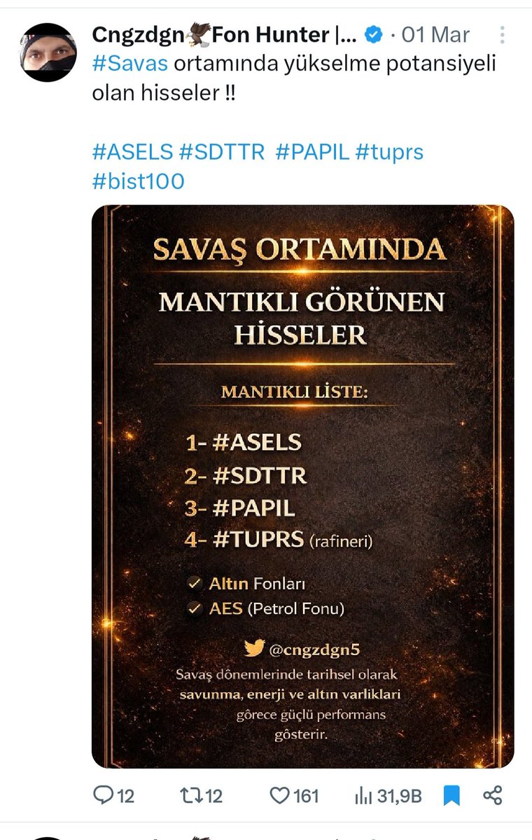 Cngzdgn🦅Fon Hunter | Sessiz Getiri tweet media