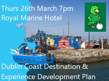 dalkeycastle's tweet photo. We don't want to keep Parroting on about it ;-) but tonight is your chance to have your say on the future of tourism along the Dublin coastline.

45 minutes before kick-off so time to give some input and then scarper in time for the anthems. COYBIG! https://t.co/AvA0vzuKba
