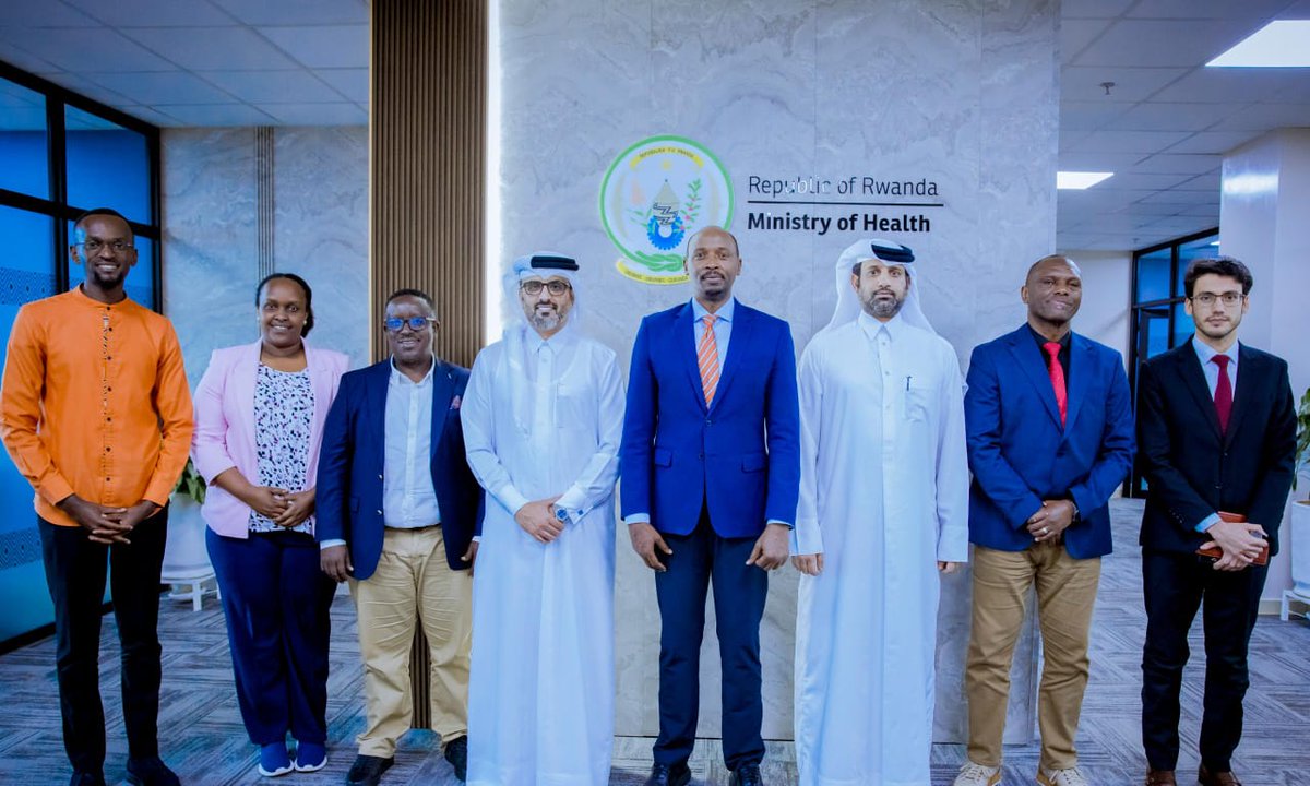 QKigali's tweet photo. H.E. Mr. Mansoor bin Ali Al Hajri, Ambassador of the State of Qatar to the Republic of Rwanda, met with Hon. Dr. Sabin Nsanzimana, Minister of Health of the Republic of Rwanda. 1⃣ https://t.co/r2gzm8lasX