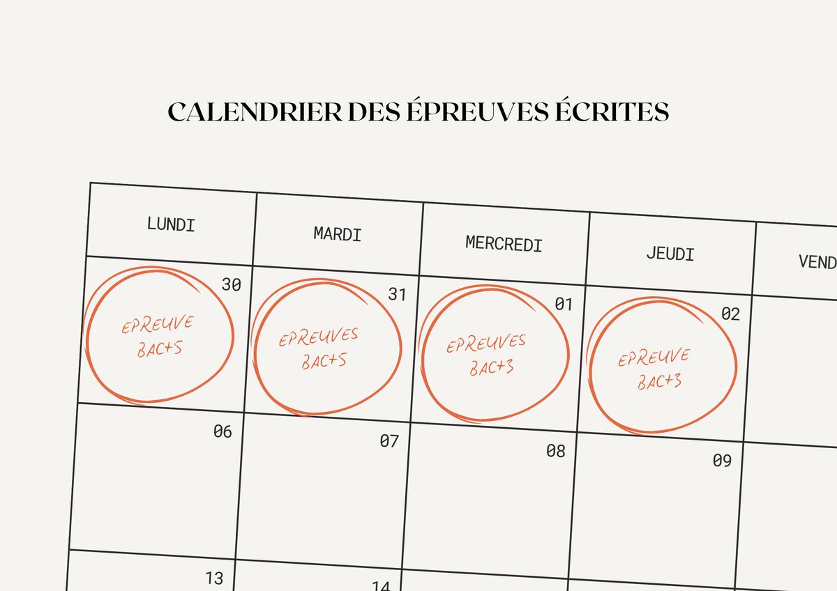 IsfecJ's tweet photo. CRPE 2026 : les dates à retenir

🎓 Bac+5 : 30 &amp; 31 mars
🎓 Bac+3 : 1er &amp; 2 avril

📍 Admissibilité : fin avril – mi-mai
📍 Oraux : fin mai – mi-juin
📍 Résultats : fin juin – début juillet

Courage à tous dans cette dernière ligne droite. #CRPE2026 https://t.co/KgYWxoPzJU