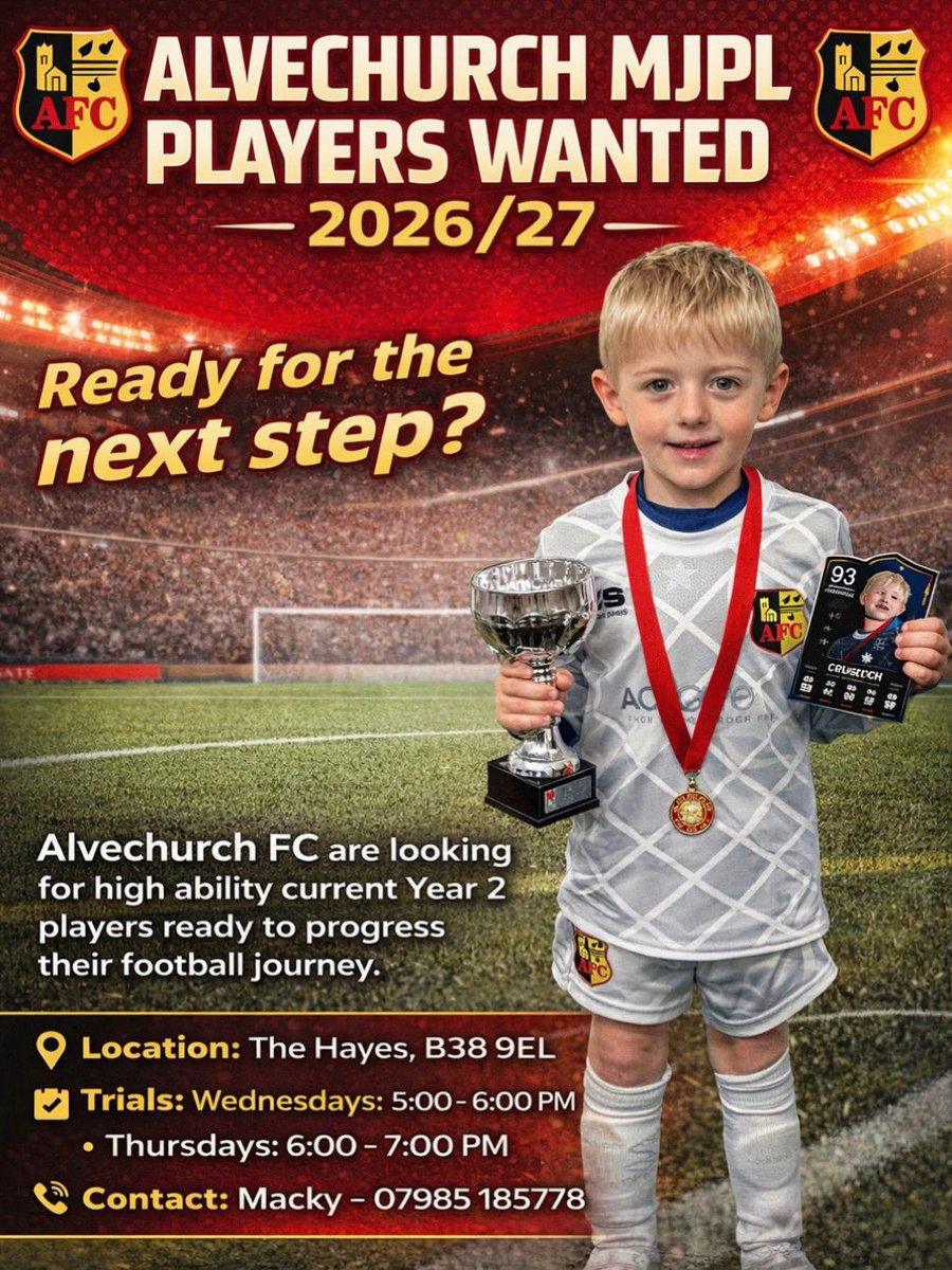 Alvechurch Foundation Y&J tweet media