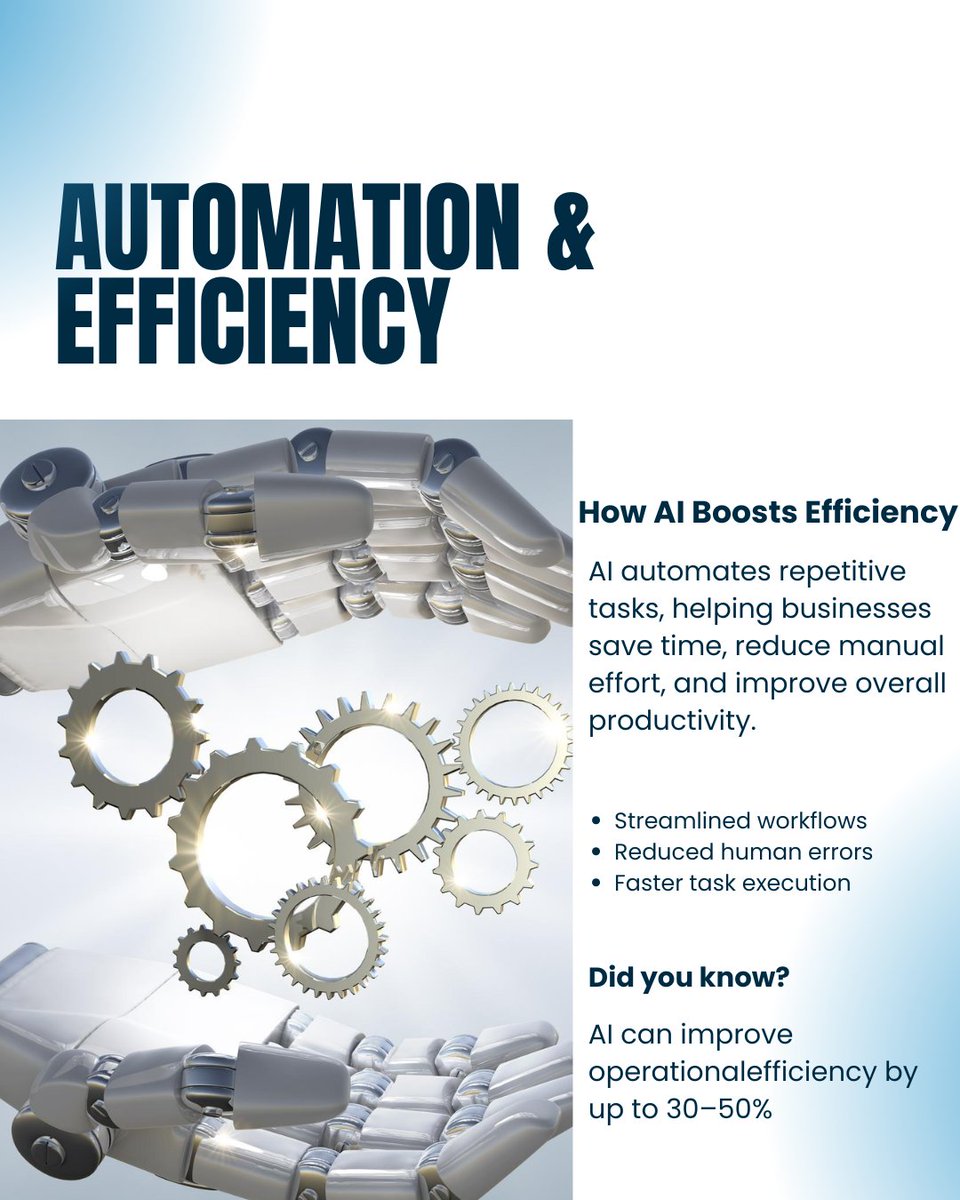 topappcompanies's tweet image. AI is no longer optional—it's essential for modern app development.
Smarter apps. Better UX. Faster growth. 🚀
#AI #AppDevelopment #TechInnovation