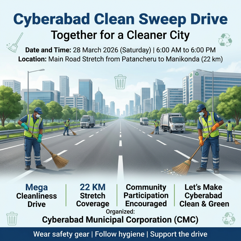 Cyberabad Municipal Corporation tweet media