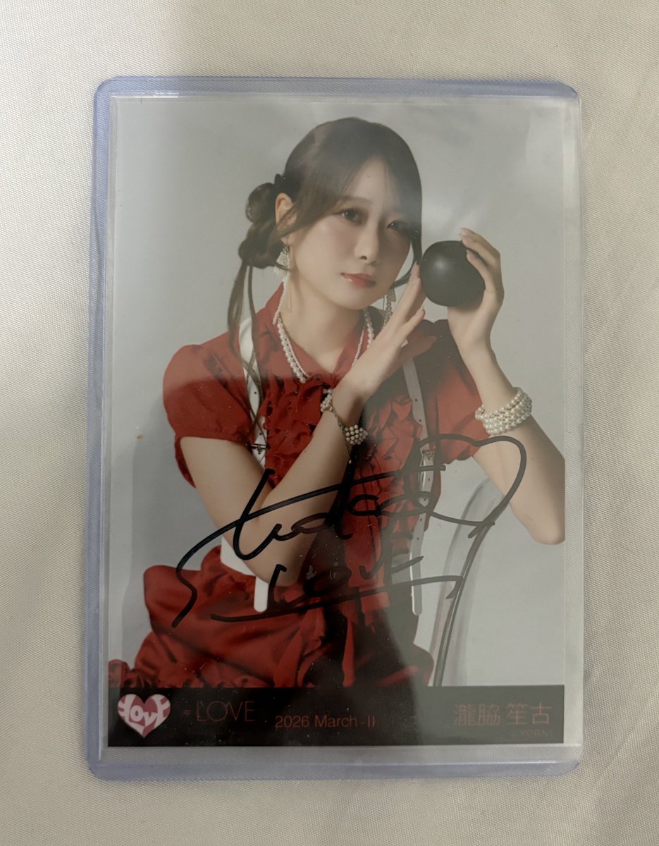 イコラブにハマって初めて買った生写真でまさかの1推しのしょこの