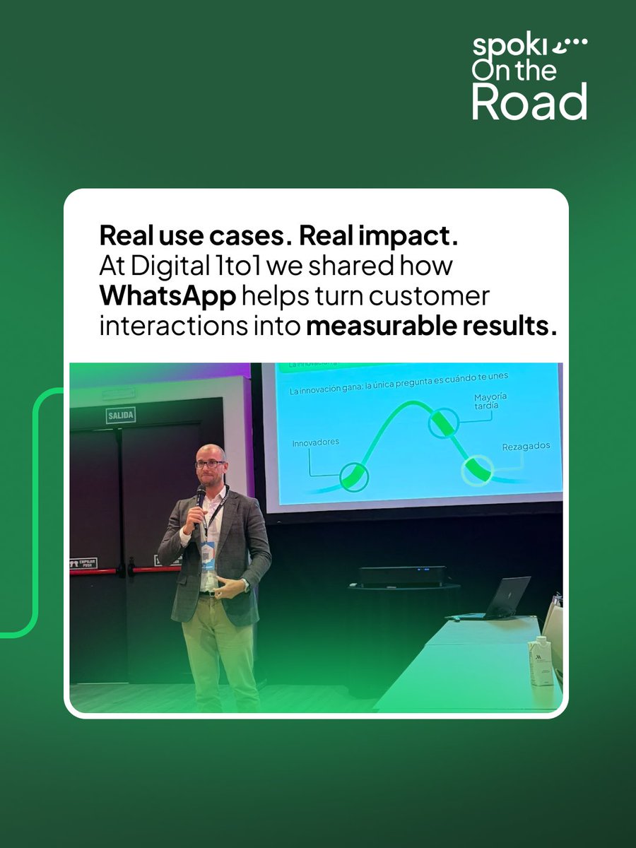 We’ve returned from Digital 1to1 full of energy and fresh ideas! It was a pleasure to share our vision of how Conversational Marketing is transforming business.

During the event, we showcased real-world use cases demonstrating that WhatsApp is not just a messaging tool, but a