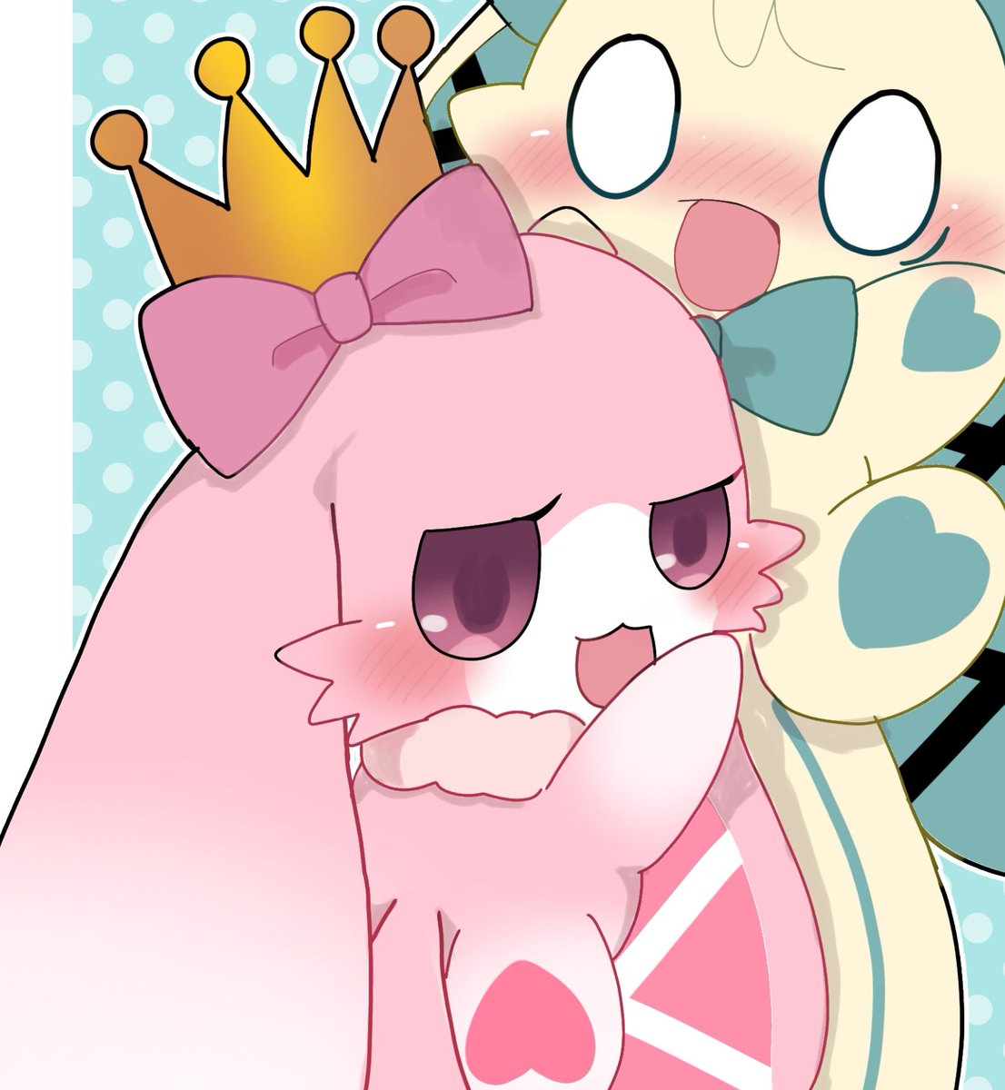 nemomo_mofu's tweet image. クリームチーズとブルーチーズ
#TDM　#チビケモ