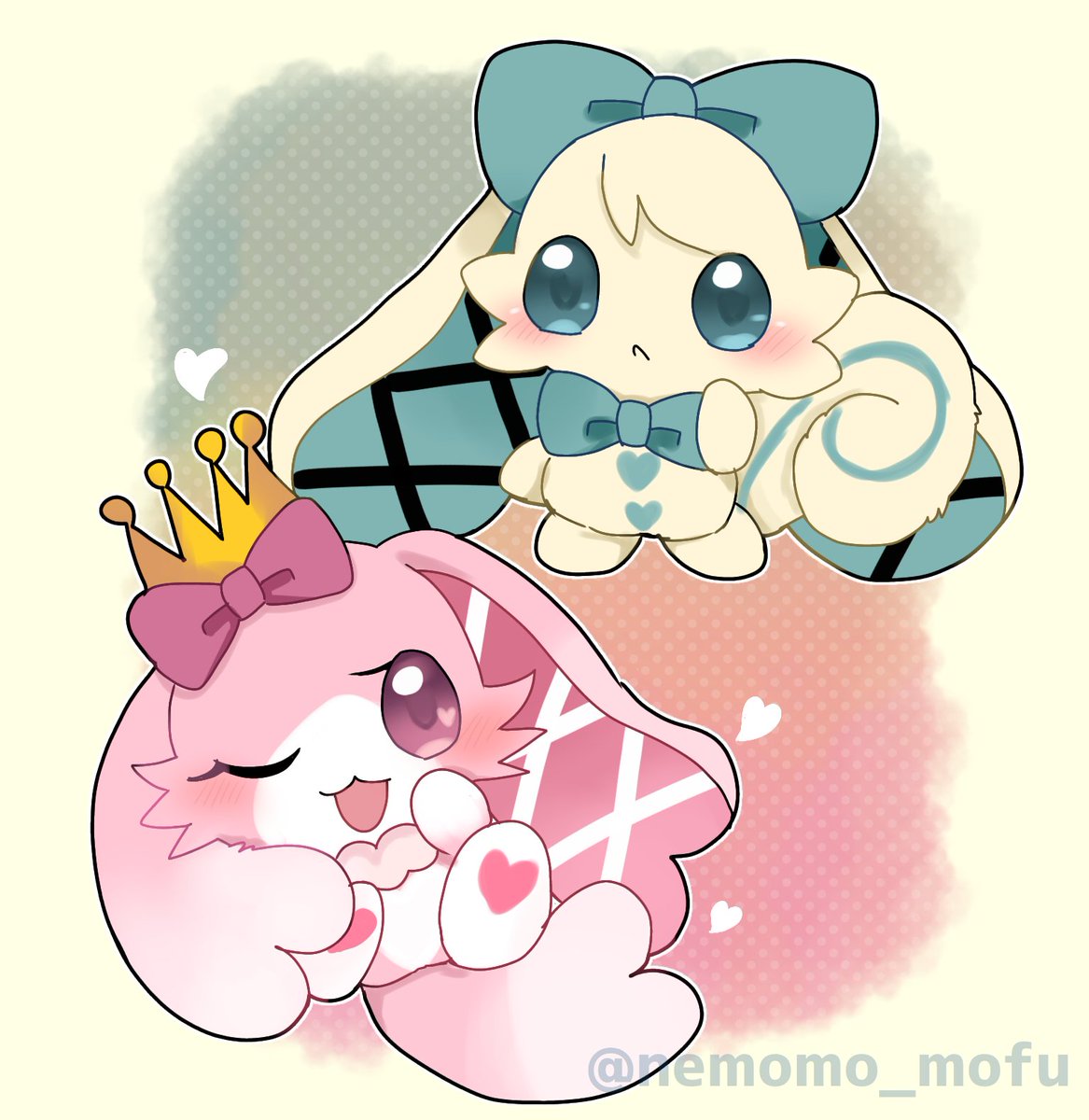 nemomo_mofu's tweet image. クリームチーズとブルーチーズ
#TDM　#チビケモ