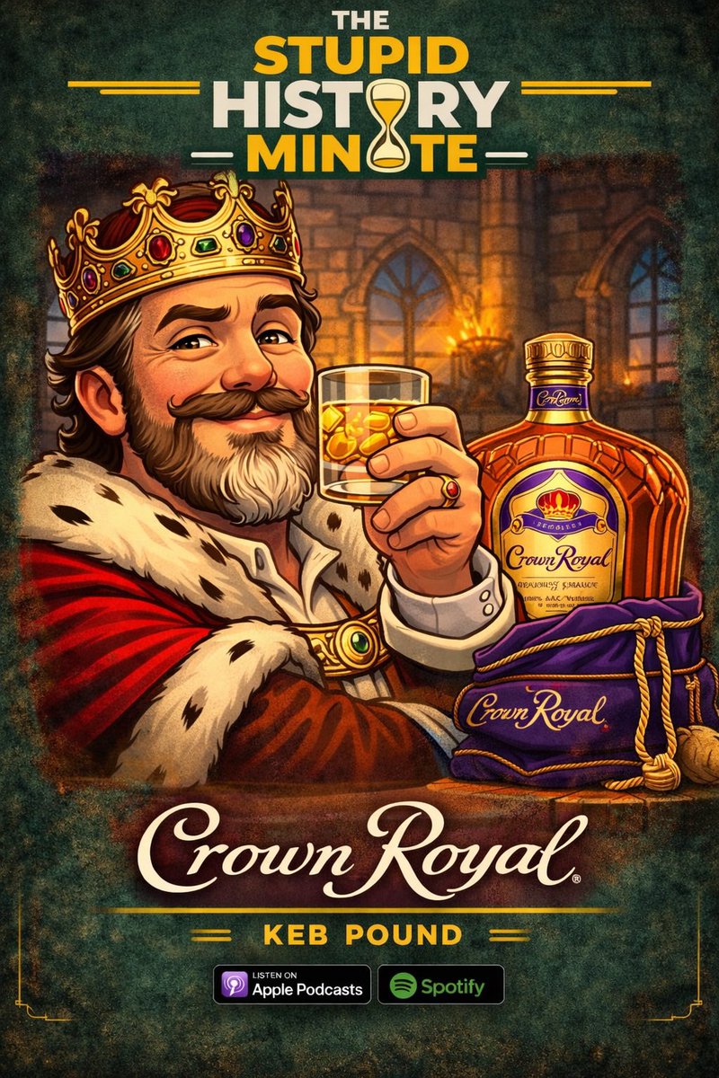 StupidMinute's tweet image. The Stupid History of Crown Royal

#History #Podcasts #Alcohol