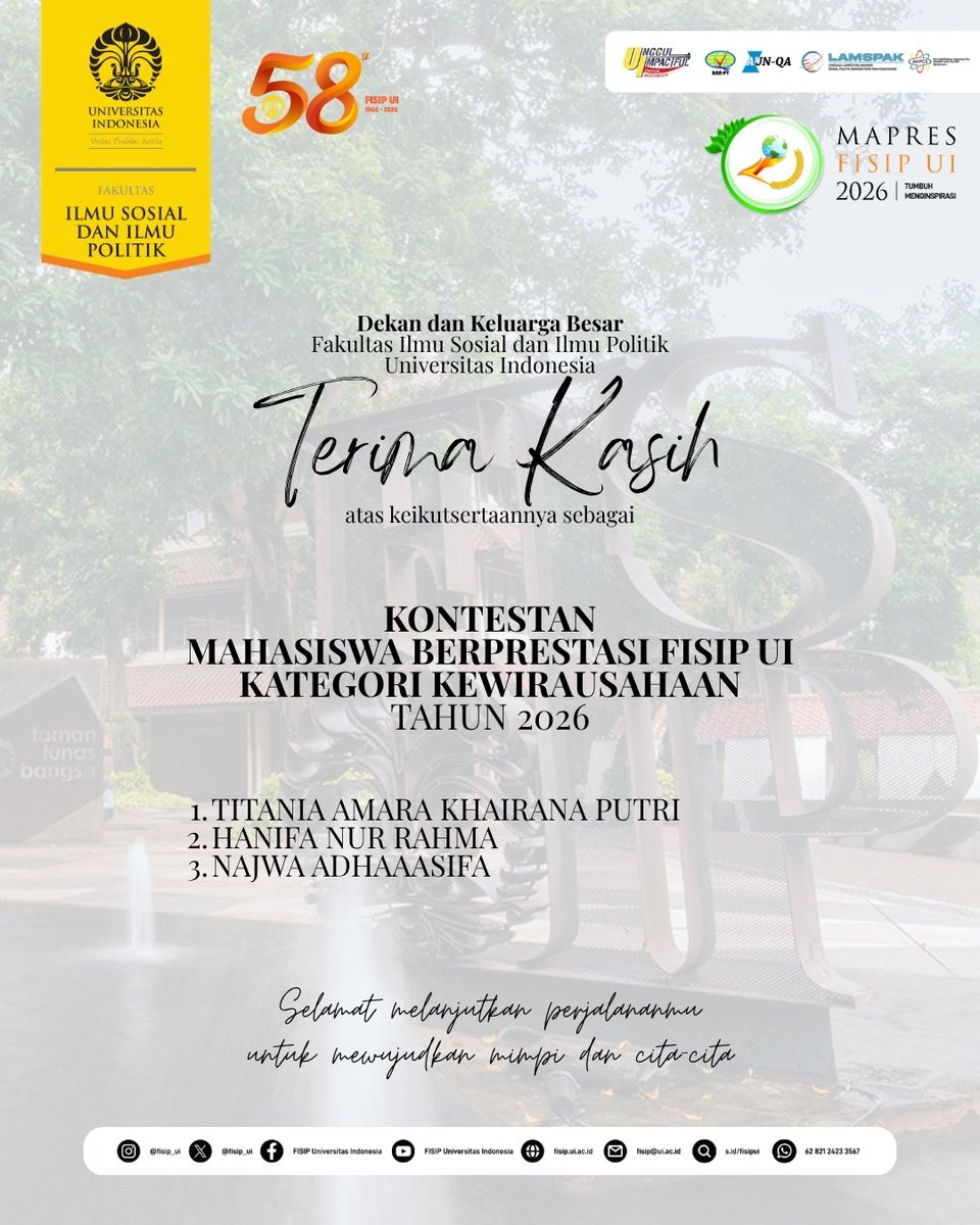 FISIP Universitas Indonesia tweet media