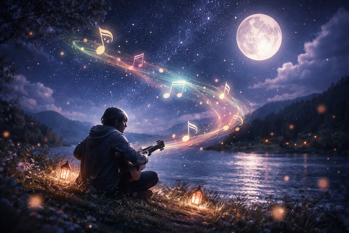singify_music's tweet photo. 🌙 Sometimes, you feel alone.

Then you play.
And the notes reach out—
They laugh, they cry, they wrap around you like a warm breeze.
✨ With Singify, music becomes more than sound.
It’s a companion, a story, a spark of connection.
You are never truly alone.
🎧 Start your melody today → https://t.co/GduXS96neA

#Singify #AIMusic #MusicCreators #IndieVibes #CreativeConnection #WarmMusic #DigitalMusic #CreateWithSingify #MusicCommunity #Songwriters #IndieArtists