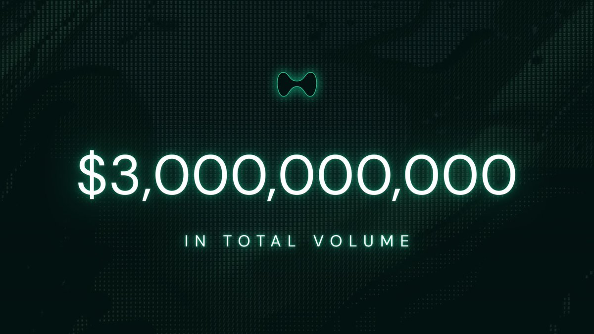 HyperliquidNews's tweet photo. HIP-3 @hyenatrade has reached $3 billion in trading volume and has distributed over $1 million in $USDE https://t.co/ORd5uFmS54
