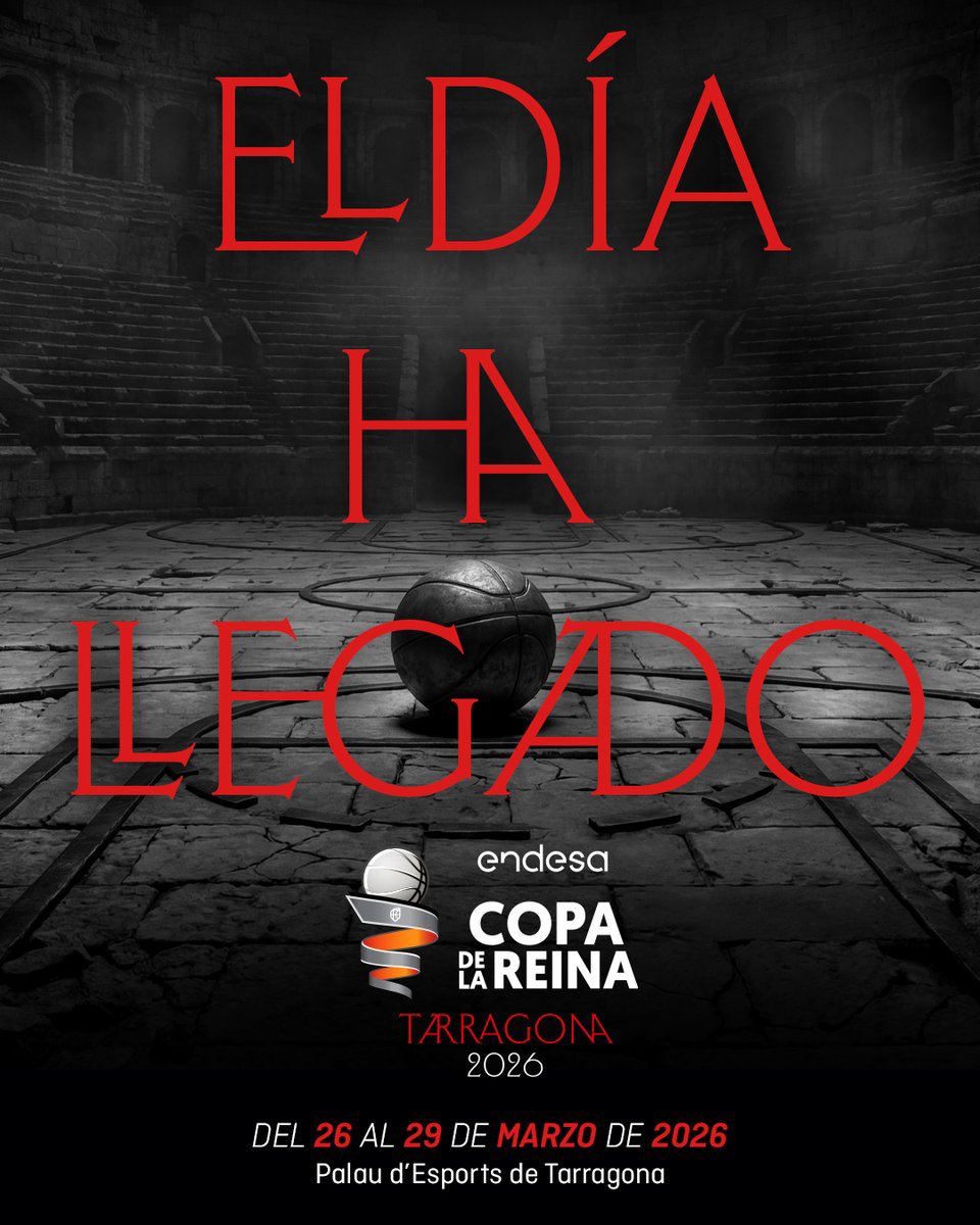 MartaFernandez5's tweet photo. Tarragona 2026 ya está en marcha. 
Cinco campeones distintos en las últimas cinco Copas, seis entrenadores que ya saben lo que es ganarla y unos cuartos con historia, debutantes y un clásico espectacular. Cuatro días para hacer historia.
#CopaReinaLFEndesa https://t.co/5muXAbai9n
