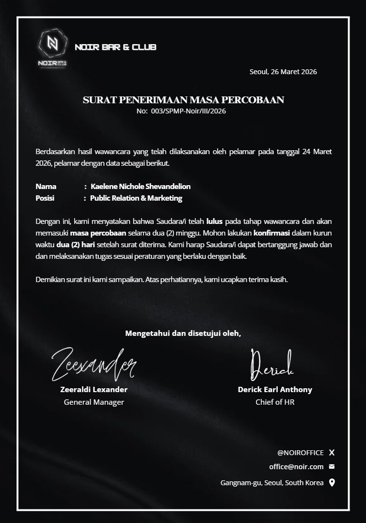 Noir Office. HIRING STAFF tweet media