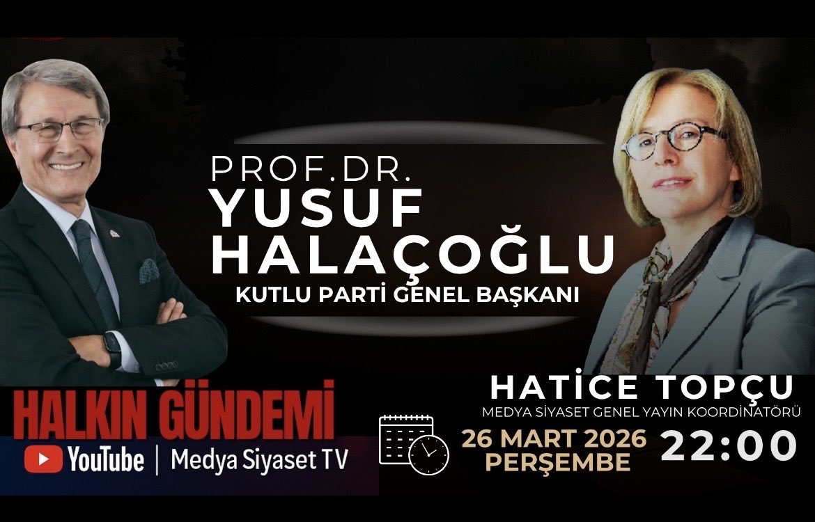 Bu akşam saat 22.00’de Medya Siyaset TV’de Hatice Topçu ile gündemi konuşacağız.