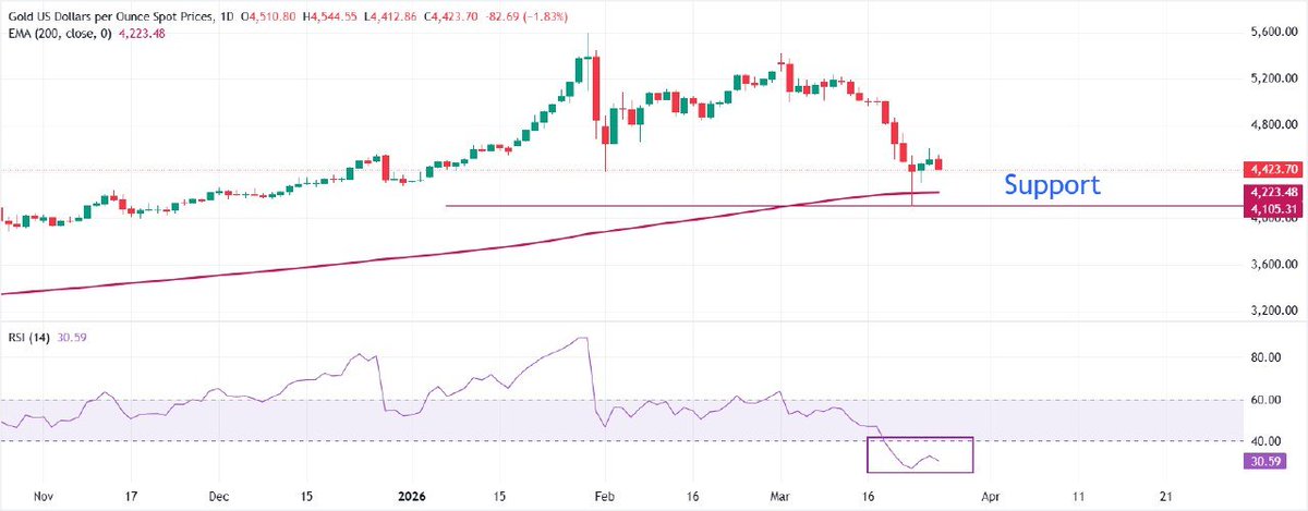 Noabennetfx's tweet photo. #Gold Price Forecast: #XAUUSD declines sharply to near $4,400 as Middle East fears revive

#link in bio, for more information
#stocks #silver #trading #forex #indices #crypto #profit #pips #iran #usa https://t.co/vFOgMozeoU