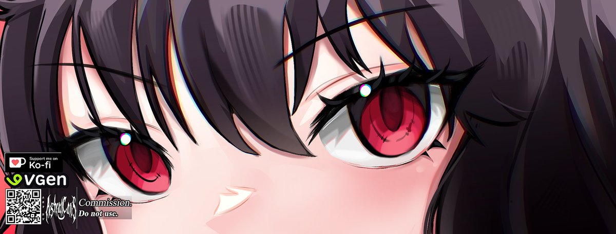AstralCaos's tweet photo. Another Doodle - Eye Banner finished! ✍️✨
I truly loved working on every single detail of the beautiful @NobodyNarrates. She looks amazing! 💜

If you want your own custom banner, check out my services on VGen! 💗

🌟 https://t.co/vmJEAuaZi6 

#VGencomm #commission #Vgen https://t.co/Bl2Qif2M59