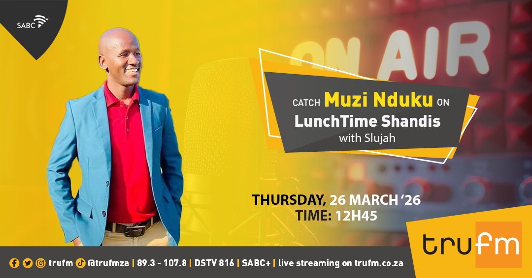 trufm's tweet image. #GiveBack

We’re joined by inspiring youth leader Muzi Nduku. Youth Activist of the Year, Muzi is changing lives through his work empowering young people to reach their full potential. 

#LunchTimeShandis