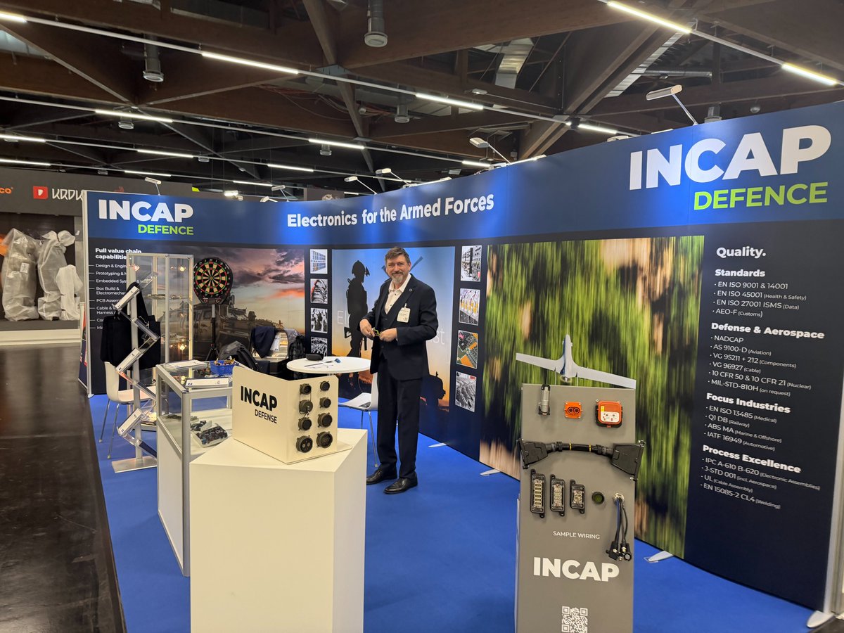 incap_group's tweet photo. #IncapGermany took part in #EnforceTac in Nuremberg, one of Europe’s leading trade fairs for security and defence technologies. 🚀

This year’s record-breaking event brought together over 1,400 exhibitors and 26,500 professionals from nearly 100 countries, highlighting the growing importance of advanced electronic defence systems, sensor technologies and networked security solutions.

For Incap Germany, the event marked an important milestone as we participated for the first time as an exhibitor. Our team showcased expertise in complex electronic systems for defence applications, including land-based defence, aerospace, air-defence platforms and sensor technologies.

Thank you to everyone who visited our booth and engaged in insightful discussions. We look forward to continuing these conversations and exploring future collaborations 🤝

 #DefenceTechnology #ElectronicsManufacturing