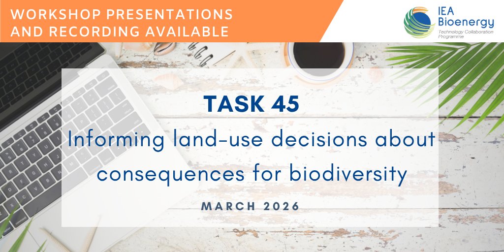 IEABioenergy's tweet photo. Missed our webinar “Informing Land-Use Decisions About Consequences for Biodiversity” with Task 45 (Climate and Sustainability Effects of Bioenergy within the Circular Bioeconomy)?

No worries! You can now watch the full recording and explore all the presentations to catch up on the latest insights for biodiversity and land-use planning. 🔗 https://t.co/L4eL1SvuOw