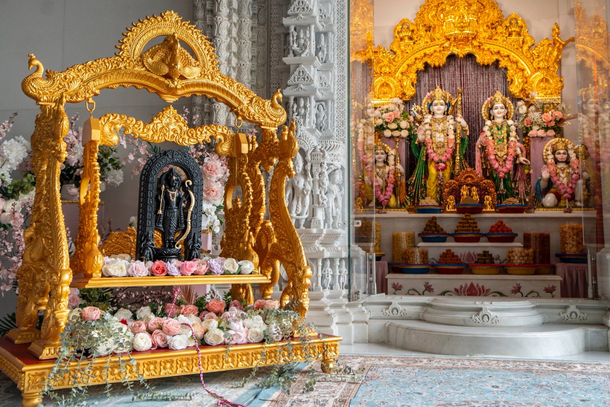 On the auspicious occasion of Ram Navami, Swamis and volunteers came together in devotion to celebrate the divine birth of Bhagwan Shri Ram.

The celebrations centred around the sacred pujan rituals, with the offering of arti and a beautifully prepared annakut, expressing