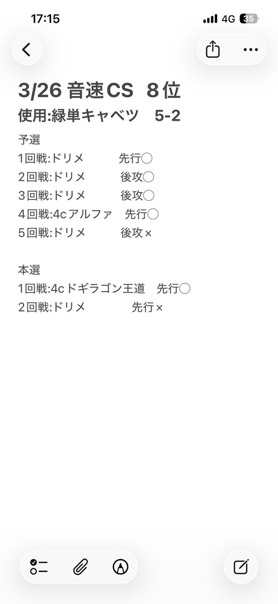 ST10250504's tweet photo. 東京遠征CS
農家で8位〜　今日ドリメ多すぎね https://t.co/vi2WHqFTJH