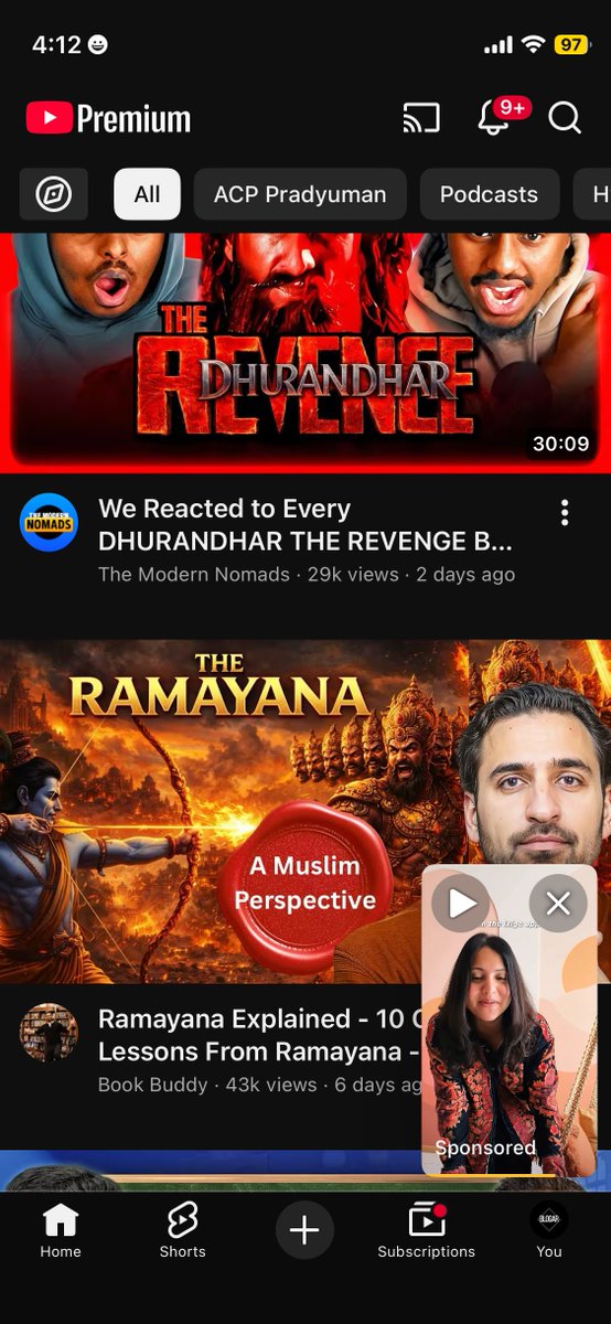 ram6229's tweet photo. I have Youtube premium and still getting the ads..?
@YouTube #google https://t.co/nYrLpUgU55