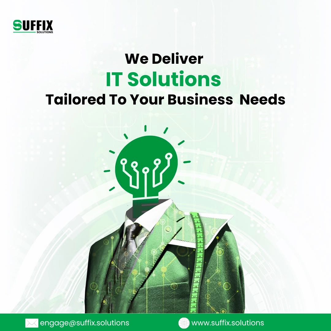 Your business isn’t generic. Your IT shouldn’t be.

We build solutions that fit, scale, and solve real problems.

📩 engage@suffix.solutions

#ITSolutions #DigitalTransformation #SuffixSolutions