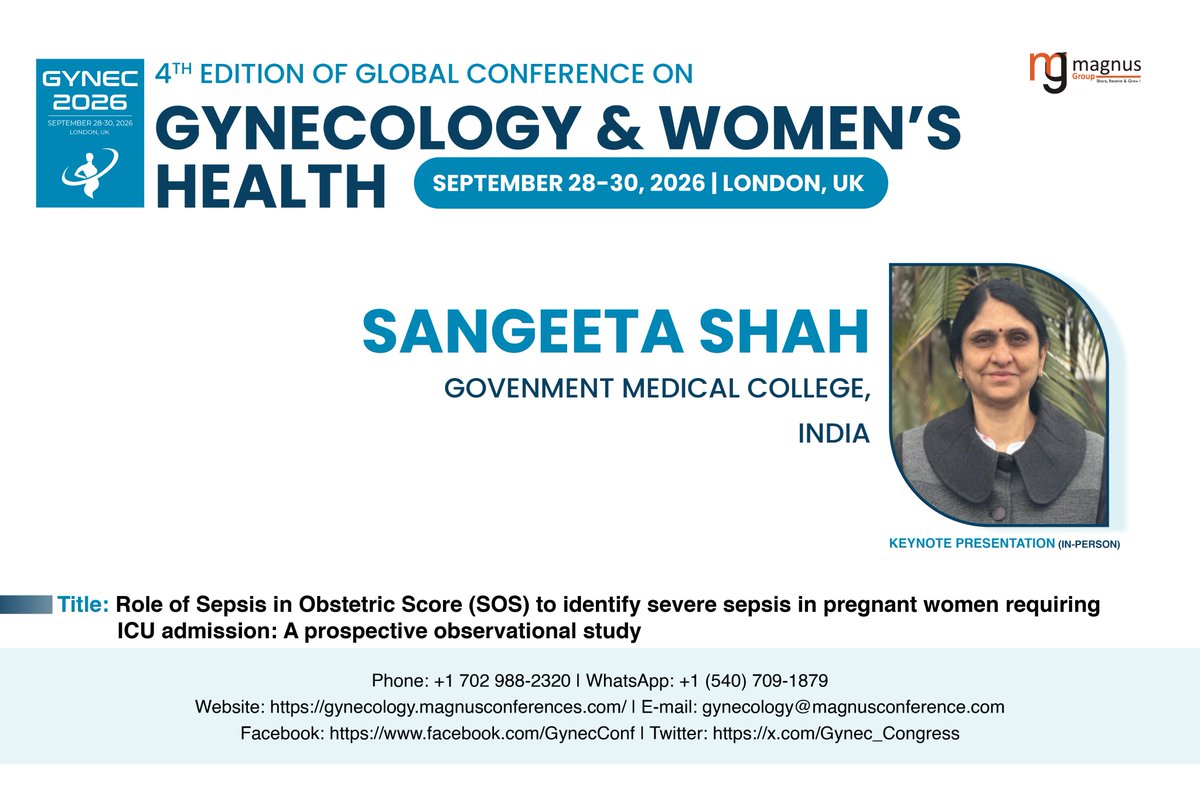 Global Conference on Gynecology & Womens Health tweet media