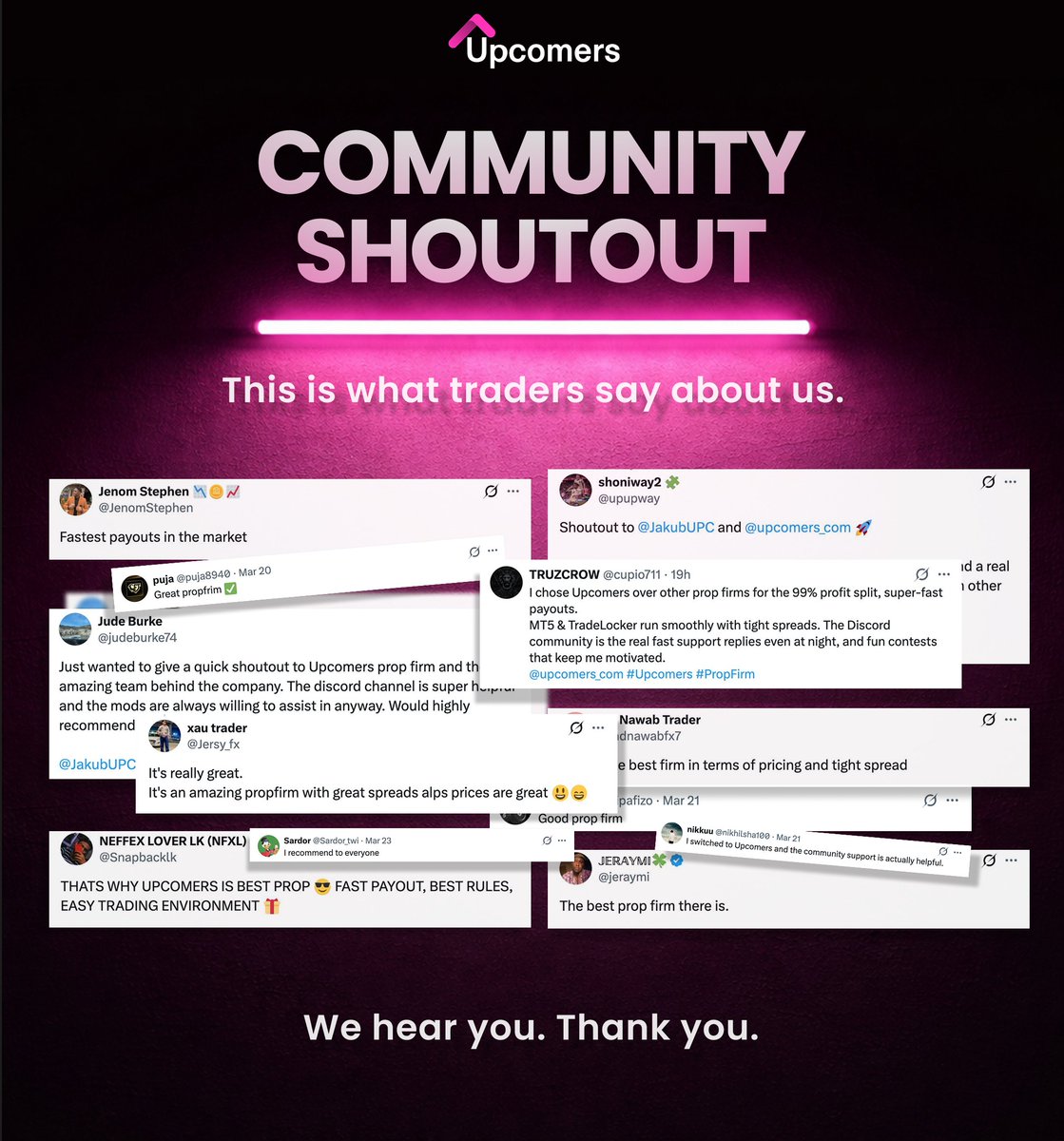 UPCOMERS tweet media