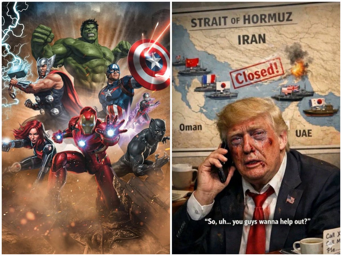 🚨🇺🇸 BREAKING: TRUMP plans to use the AVENGERS to free Hormuz.