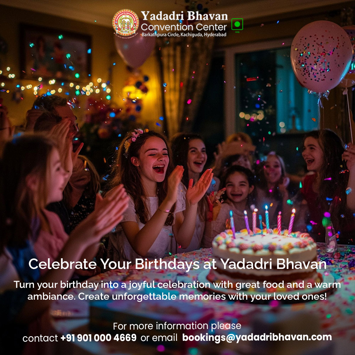 BhavanKaly77852's tweet photo. Turn your birthday into a joyful celebration with great food, a warm ambiance, and your loved ones by your side.
📍 Barkathpura Circle, Kachiguda, Hyderabad
📞 +91 901000 4669
#YadadriBhavan #DreamWeddingVenue #FamilyEvents #FunctionHall #PureVegConvention #BirthdayCelebration https://t.co/Wh4G3135pU